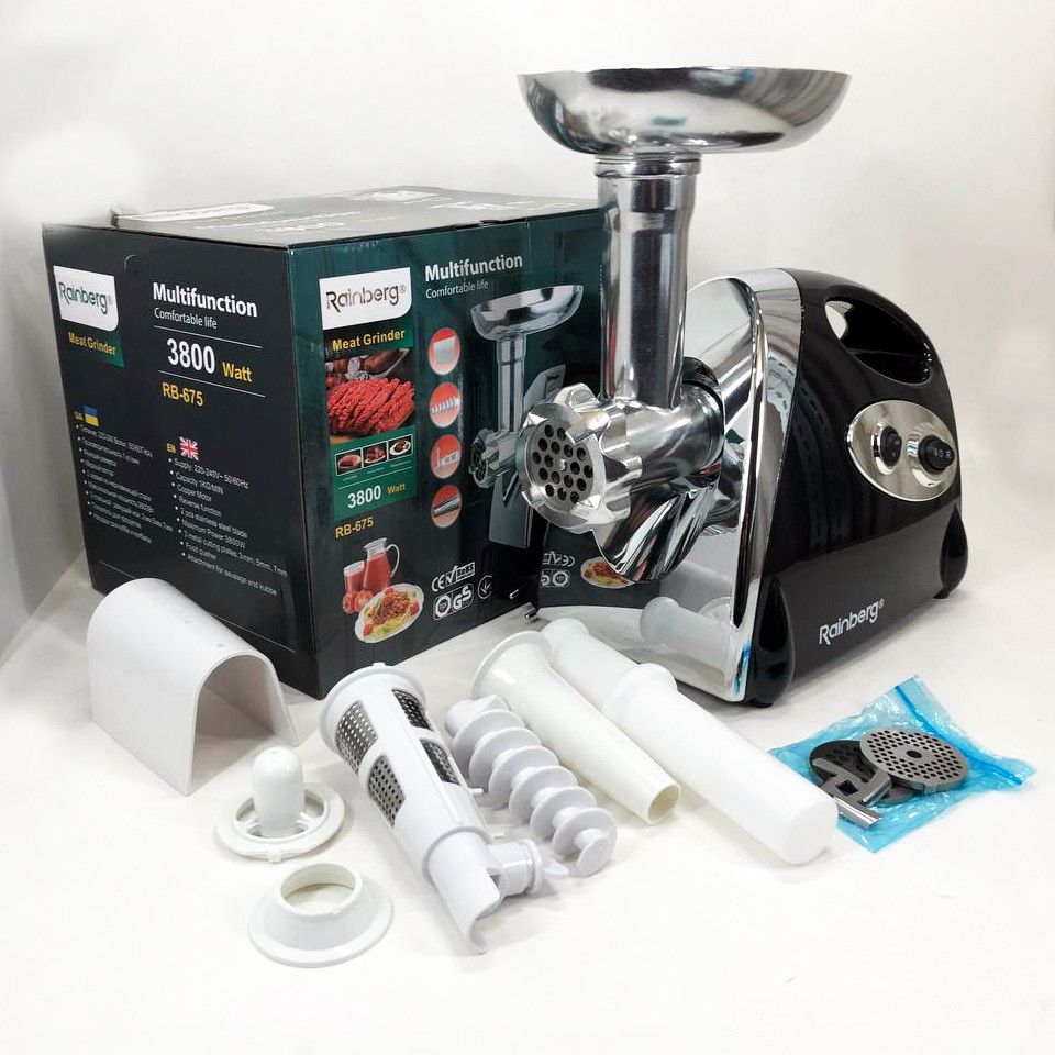 Електром'ясорубка з насадками для овочів, Електром'ясорубка для дому електрична з насадками WN-21 Львів - фото 2