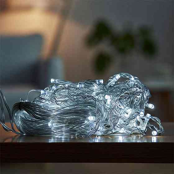 Garlando Новорічна гірлянда штора 1,5х1,5 м 64 LED білий провід Білий ZWM1564LEDW Коломия