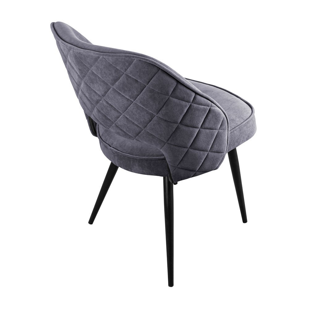 Стул кресло мягкий MarvelDesign Simple 54 округлые ножки Серый Киев - изображение 7