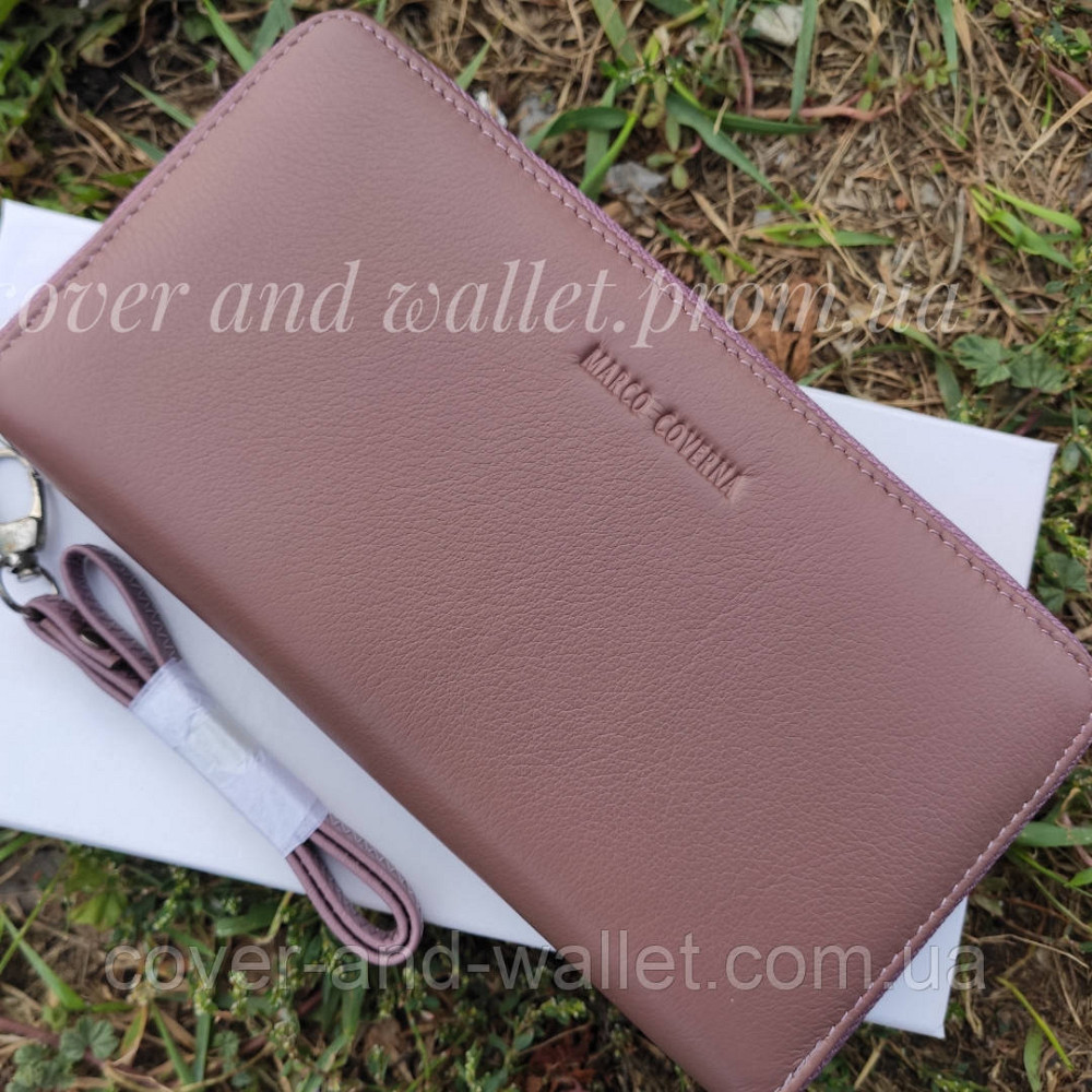 Женский кожаный кошелек на молнии свет розовый Marco Coverna MC 7003-6 Киев - изображение 14