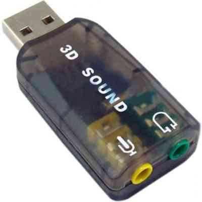 Звукова плата Dynamode USB 6(5.1) 3D RTL dark gray (USB-SOUNDCARD2.0 black) Вінниця