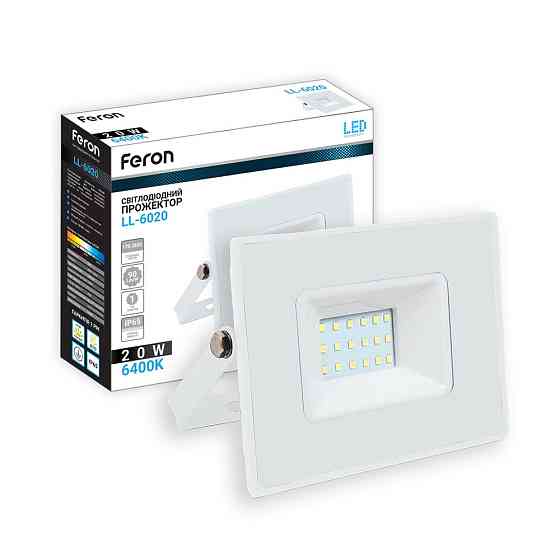 Світлодіодний прожектор Feron LL-6020 20Вт 6400K білий Харьков