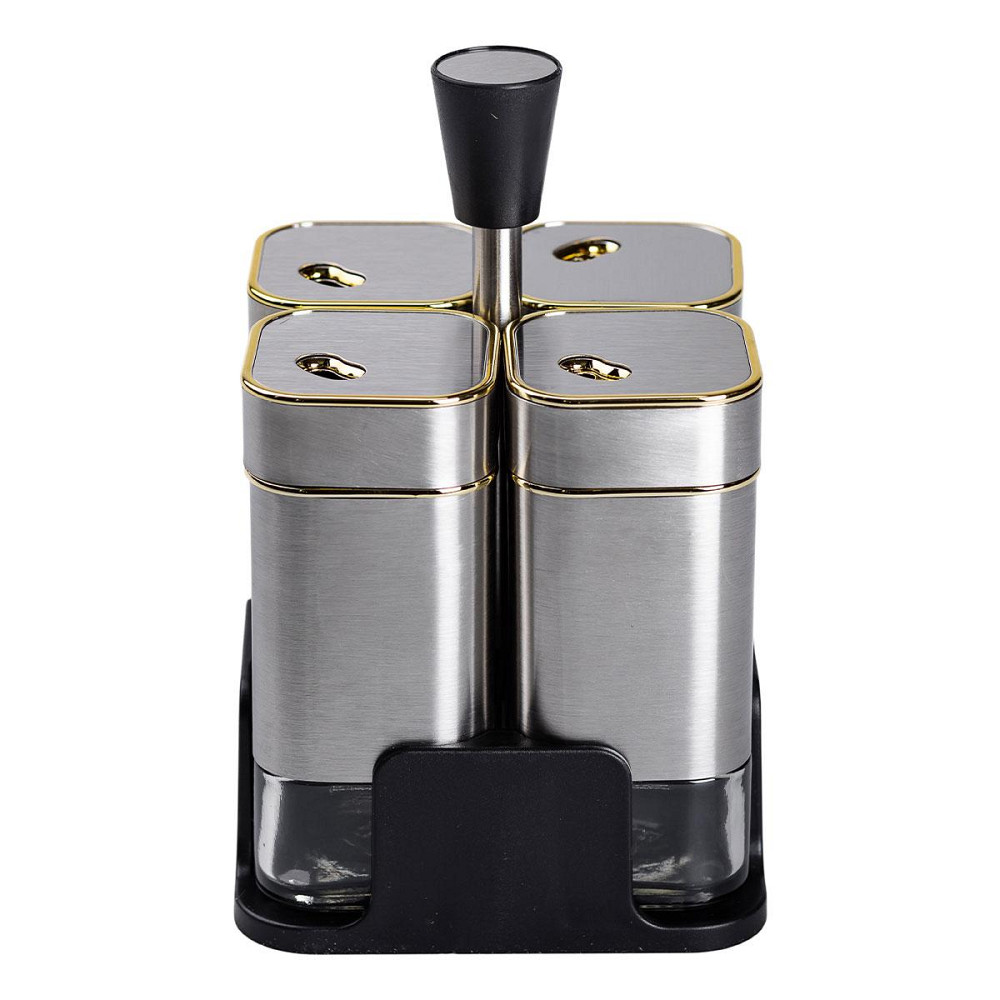 Набір контейнерів для спецій 4 шт на підставці Київ - фото 8