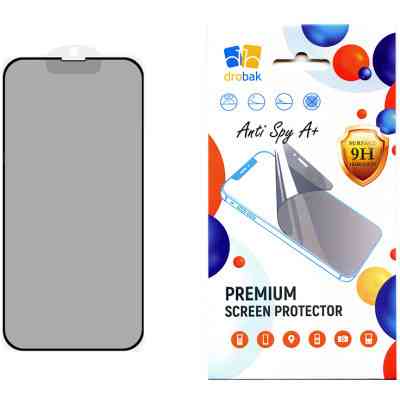 Скло захисне Drobak Anty Spy Apple iPhone 15 Pro (Black) (292934) Вінниця