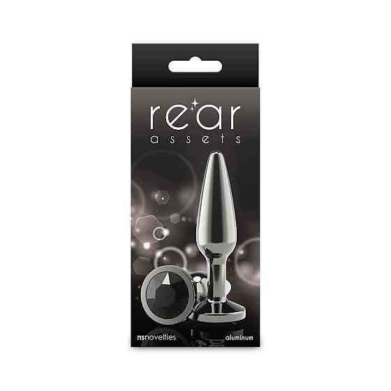 Анальна пробка NS Novelties Rear Assets — Tapered — Medium — Gunmetal — Black Sex Aura Київ