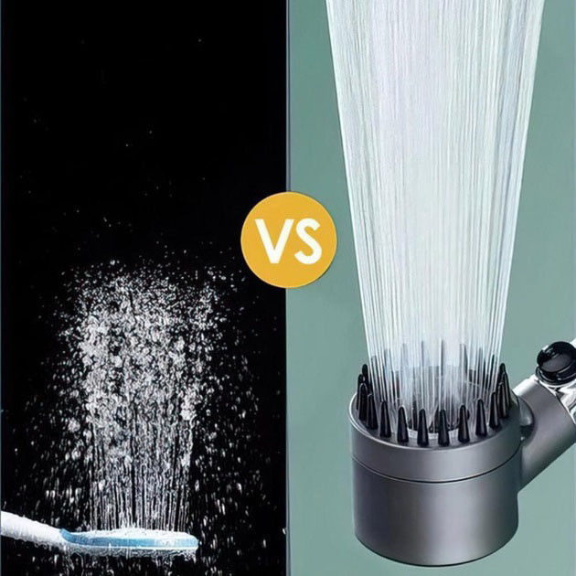 Насадка для душу масажна лійка 4в1 з масажними силіконовими шипами водозберігаюча душова лійка RF-80 Київ - фото 2