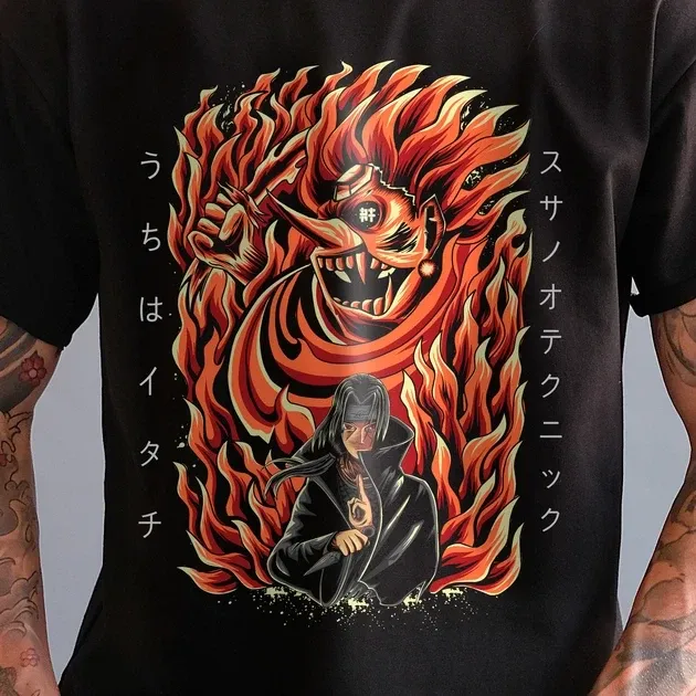 Футболка для подростка мальчика с принтом Наруто Сусаноо Ітачі Учіха Размер 160 Anime10025 Днепр - изображение 5