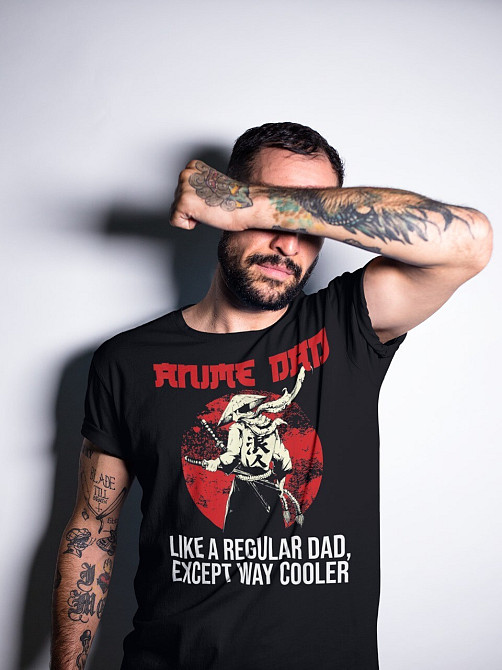 Футболка для мальчика аниме Аниме Дад Лике Регулар оверсайз (рост от 165 до 180 ) Черний AnimeJ0473m Днепр - изображение 1