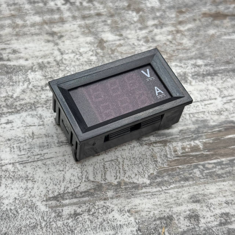 Вольтметр амперметр цифровий LED з шунтом вимір до 100В 50А панельний індикатор Київ - фото 3