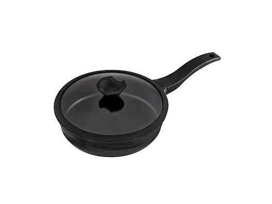 Сковорода ал. з кришкою 240мм Black Pro New антипригар. 88374-24 ТМ LESSNER Київ