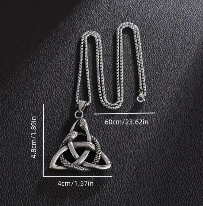Підвіска-амулет для чоловіків у скандинавському стилі «Кельтський вузол Трикветр», Скандинавський ке Київ - фото 5