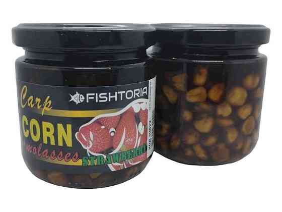 Кукуруза в мелассе клубника 200мл (стекло) 70023 ТМ FISHTORIA   Solmir Киев