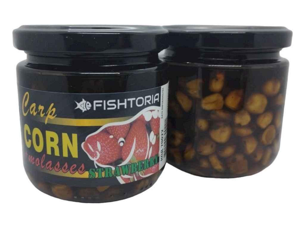 Кукуруза в мелассе клубника 200мл (стекло) 70023 ТМ FISHTORIA   Solmir Киев - изображение 1