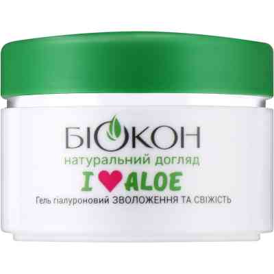 Гель для обличчя Біокон I Love Aloe Гіалуроновий Зволоження та свіжість 50 мл (4823110302262) Вінниця