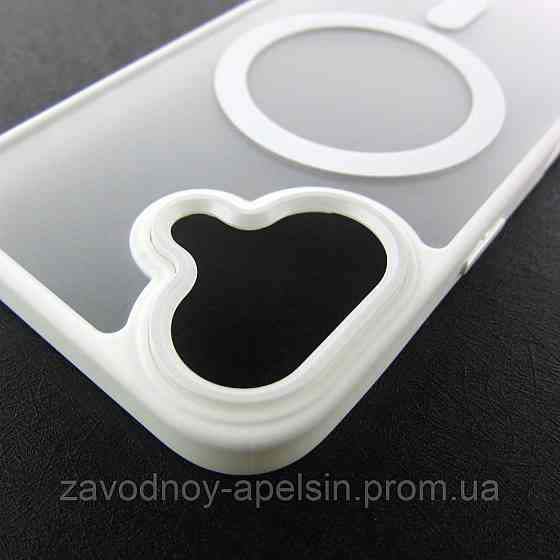 IPhone 16 Чехол матовый Магнит TPU+PC (белый) Одесса