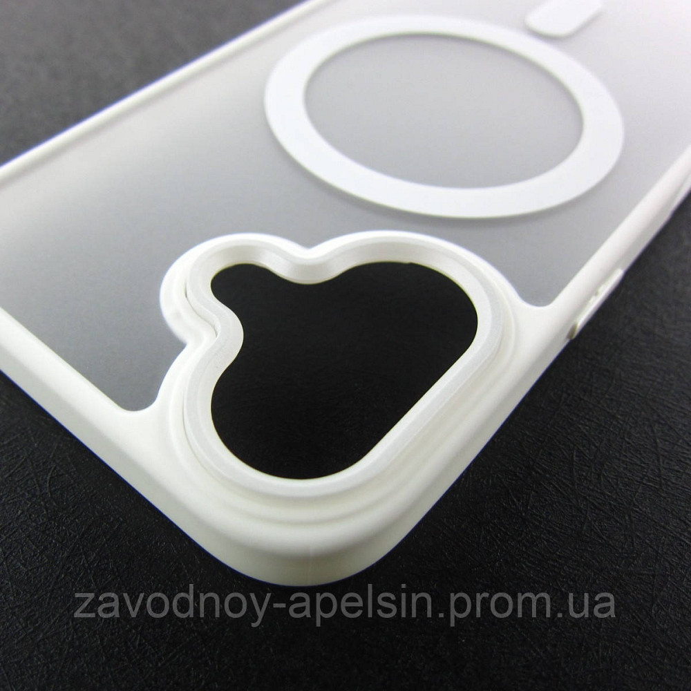 IPhone 16 Чехол матовый Магнит TPU+PC (белый) Одесса - изображение 2