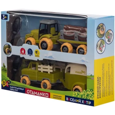 Игровой набор Otamanko Веселый хутор (трактор с прицепом, грузовик с прицепом и лошадь) (8832) Винница - изображение 3