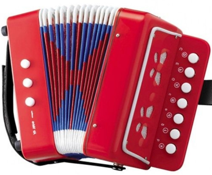 Гармоника Игрушечная Детская как настоящая 20 см, Играет от движения меха Харьков - изображение 5