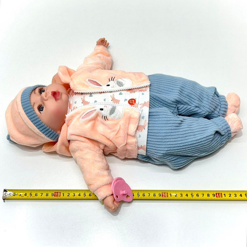 Лялька-пупс м'яконабивна з соскою та звуковими ефектами рус 44см Вид 2 (M 5924 І UA) Чернігів - фото 3