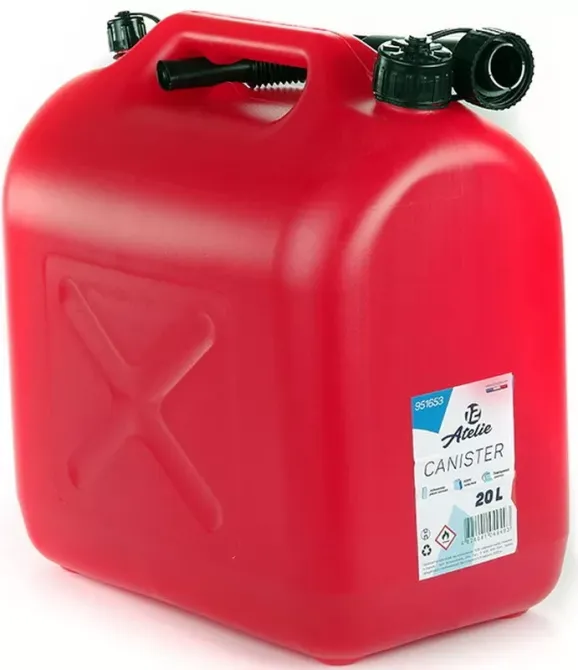 Канистра пластиковая 20л с воронкой, воздушным клапаном и прозрачной мерной полосой ТМ Atelie Харьков - изображение 1
