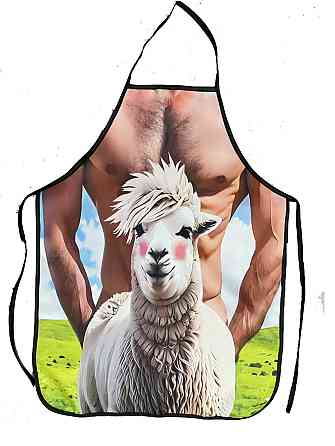 Фартух з голим торсом Ягня 75 на 60 см різнобарвний Київ