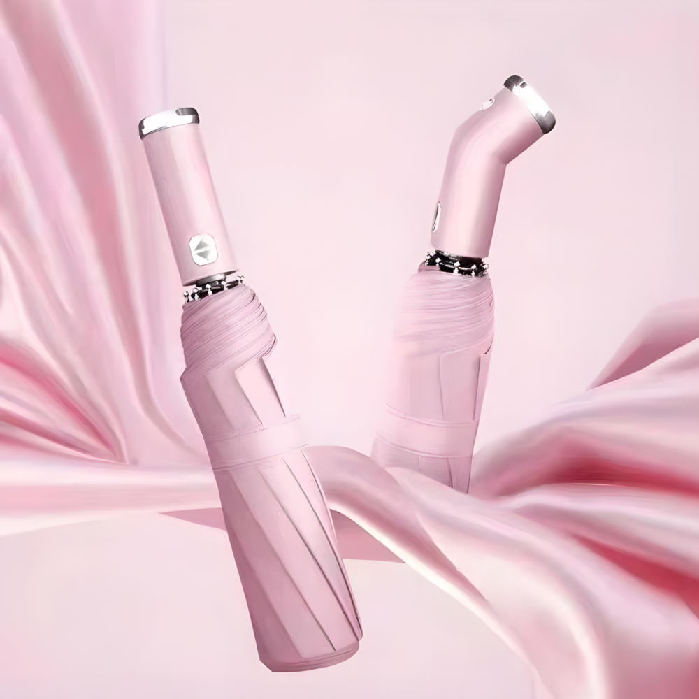 Зонт 98 см с Led-фонариком от дождя, солнца, диаметр, зонт автоматический,10 спиц, розовый Каменец-Подольский - изображение 2