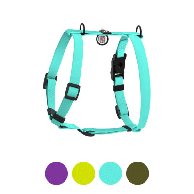 Шлей для собак WAUDOG Magnet анатомическая Н-образная с QR-паспортом, магнитная пряжка-фастекс S тиффани (262227) Винница - изображение 6