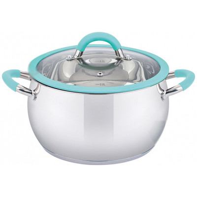 Кастрюля Pepper Apple Mint Silicone 22 см 5,0 л PR-1110-22 (107800) Винница - изображение 1