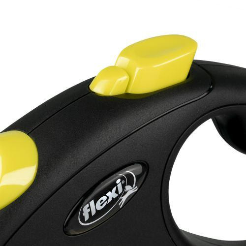 Повідець-рулетка Flexi New Neon для собак, зі стрічкою, розмір L 5 м / 25 кг (жовтий) Вінниця - фото 3