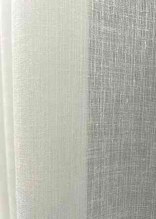 Тюль VR-Textil 2041т Лен Шлифованный однотонный с отблеском Молочный 400х270 см (42-1159) Киев