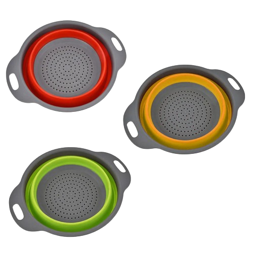 Друшляк 24,5*20*8,3см складний силікон AHS1001-1 Interos Житомир - изображение 2