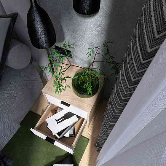 Тумба приліжкова Еверест Сіті-450 45,2х38х44,2 см Дуб сонома/Білий (DTM-071090) Львів