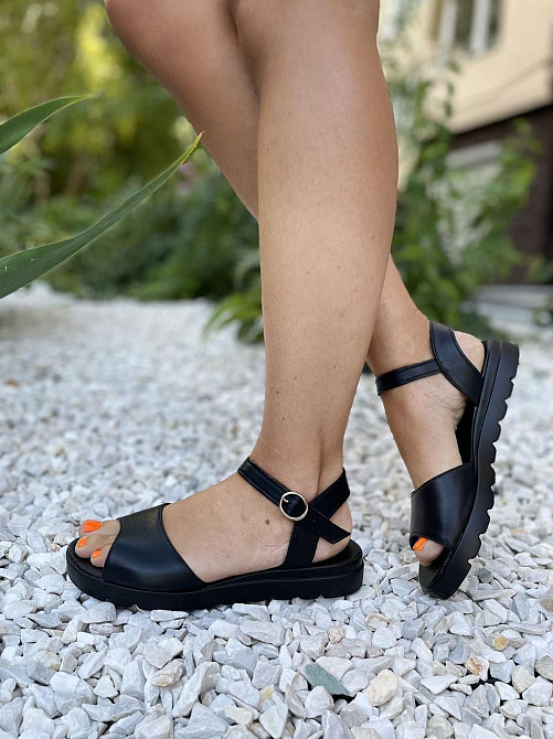 Mermaid Босоніжки жіночі Mermaid 20-1 чорні (літо, шкіра натуральна) (978) Коломыя - изображение 8