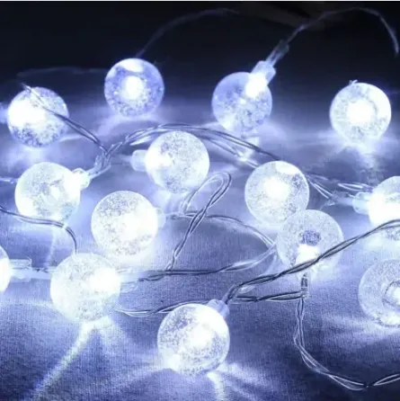 Гірлянда Кульки 100 LED Біла 10м, вулична гірлянда як кульки, світлодіодні гірлянди 100 куль Київ