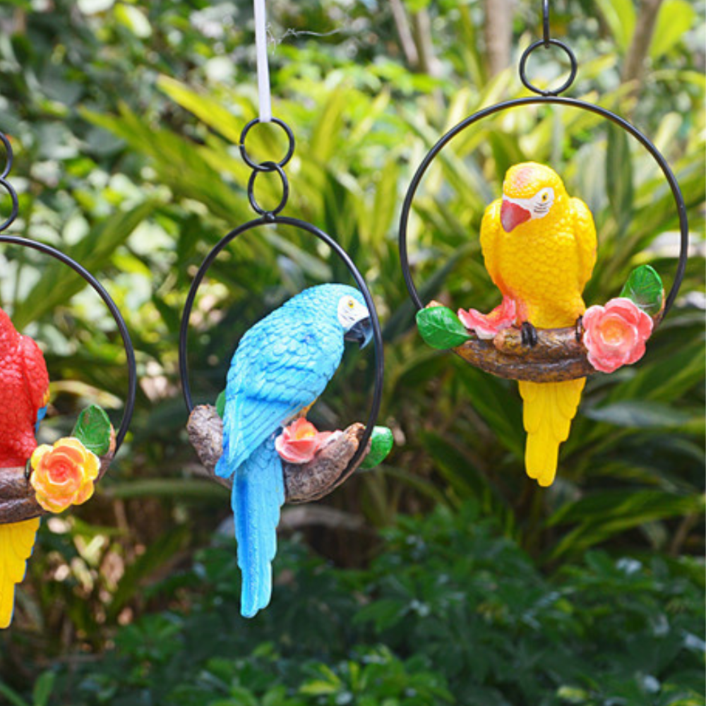 Садовая подвесная фигура попугай Ара из полистоуна 23.5 х 15 х 13 см Одесса - изображение 3