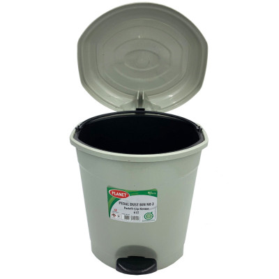Контейнер для сміття Planet Household №2 з педаллю сірий 6 л (10338) Вінниця - фото 3