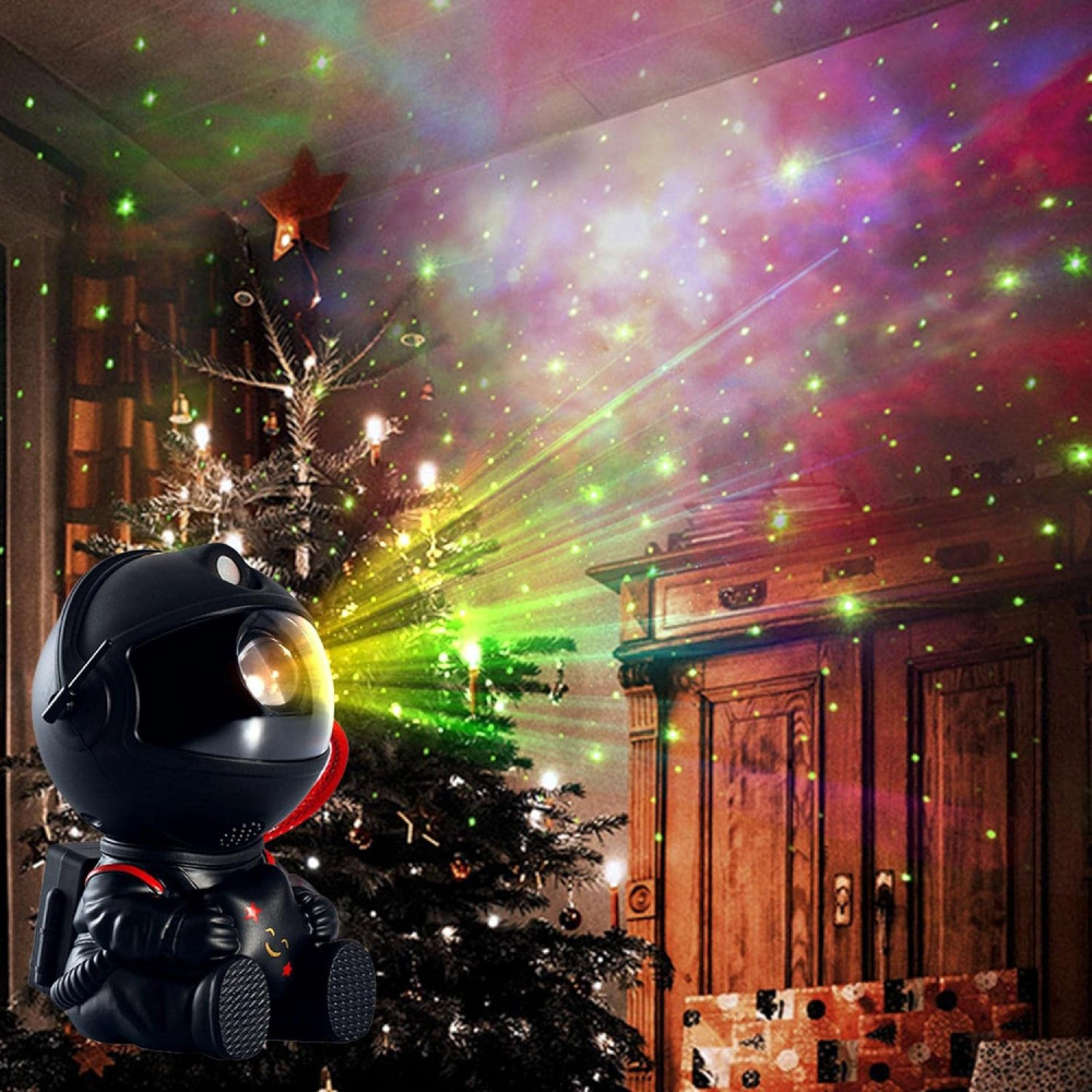 Лазерный ночник-проектор звездного неба Космонавт,от USB,с пультом,Черный SBR Киев - изображение 2