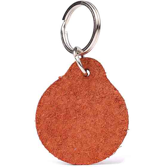 Брелок с тиснением герба Украины из натуральной кожи Светло-коричневый (SHVIGEL) Киев