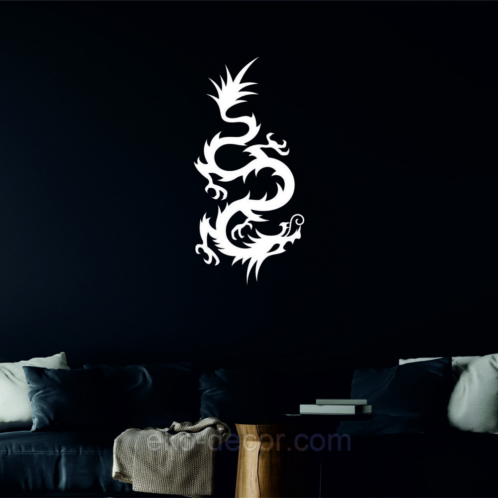 Декоративное настенное Панно «Дракон» , Декор на стену 90*43 см, Белый Киев - изображение 5