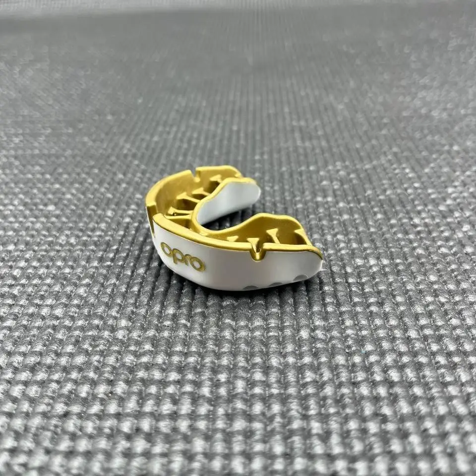 Капа OPRO Gold дитяча (вік до 10р.) White/Gold (art.102505005) Каменское - изображение 8