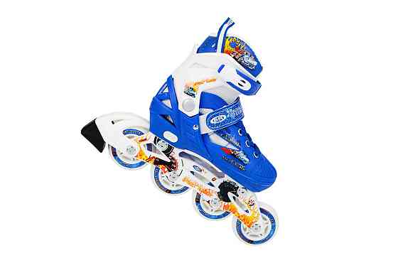 Роликовые коньки YX-0151-15 синие Киев