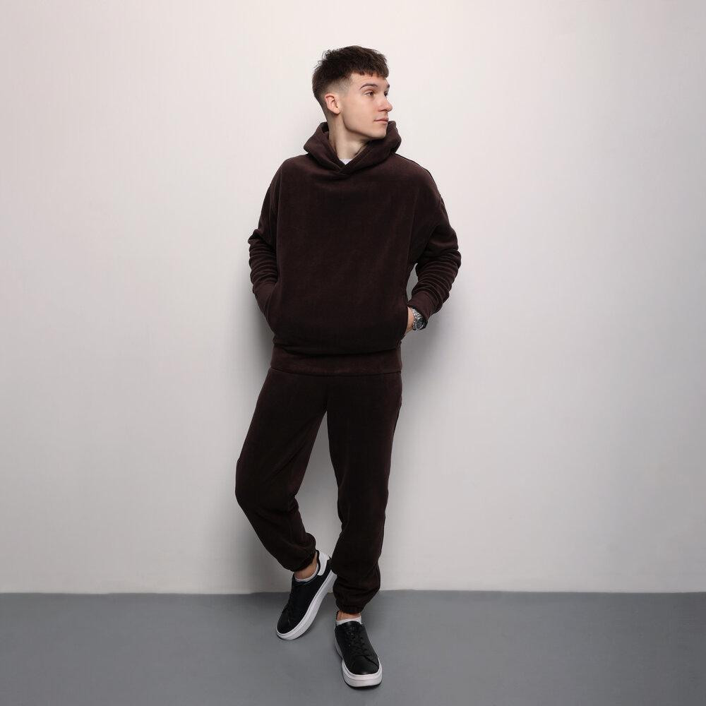 Флісовий зимовий чоловічий костюм Pobedov Mariot. Темно-шоколадний чоловічий флісовий костюм Київ - фото 1