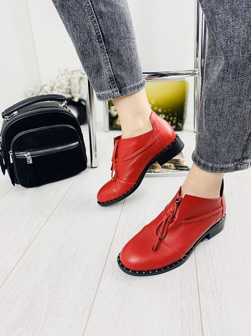 Sothby 's Туфлі жіночі Sothby 's T-593/2 червоні (весна-літо, шкіра натуральна) (2750) Коломыя - изображение 4