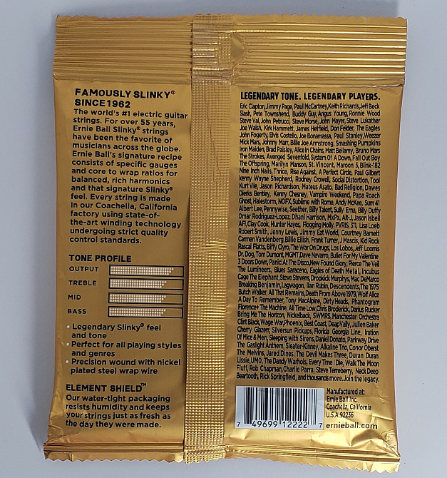 Струны для электрогитары Ernie Ball 2222 Hybrid Slinky Nickel Wound 9/46 Одеса - фото 2