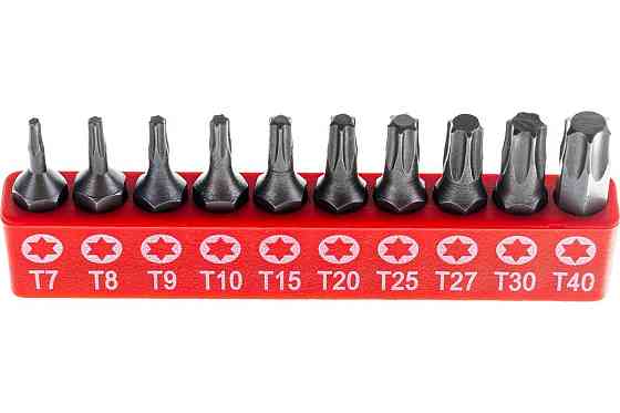 Набір біт 1/4" Torx 10пр. (T7-T40) Forsage F-21022 Одеса