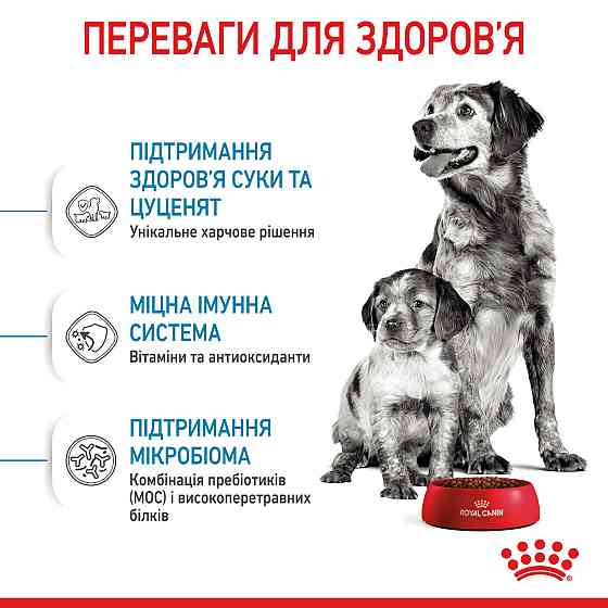 Корм для щенков средних пород ROYAL CANIN MEDIUM STARTER 1.0 кг Киев
