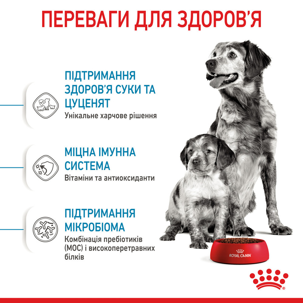 Корм для щенков средних пород ROYAL CANIN MEDIUM STARTER 1.0 кг Киев - изображение 5