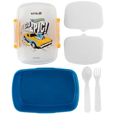Ланч-бокс детский Kite Hot Wheels з наповненням 750 мл (HW25-181) Винница - изображение 6