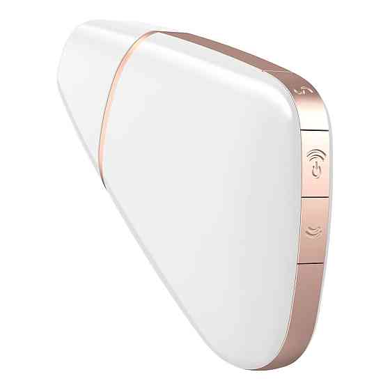 Вакуумний кліторальний стимулятор Satisfyer Love Triangle White з керуванням через інтернет (м'ята упаковка!!! Sex Aura Київ