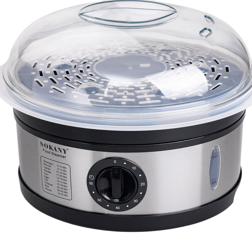 Пароварка електрична трирівнева 650 Вт 11 л з таймером і захистом від перегріву Sokany SK-07018 Коломыя - изображение 8